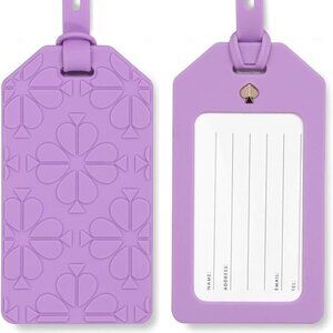 Purple silicone luggage tag